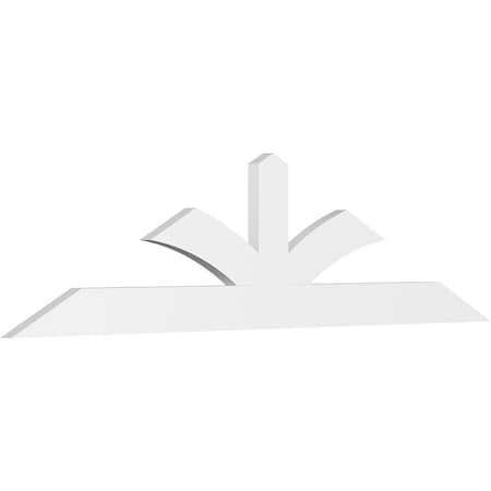 Ekena Millwork Richland Architectural Grade PVC Gable Bracket, 96"W x 24"H x 2"D x 6"F, 6/12 Pitch GBP096X24X0206RIC00